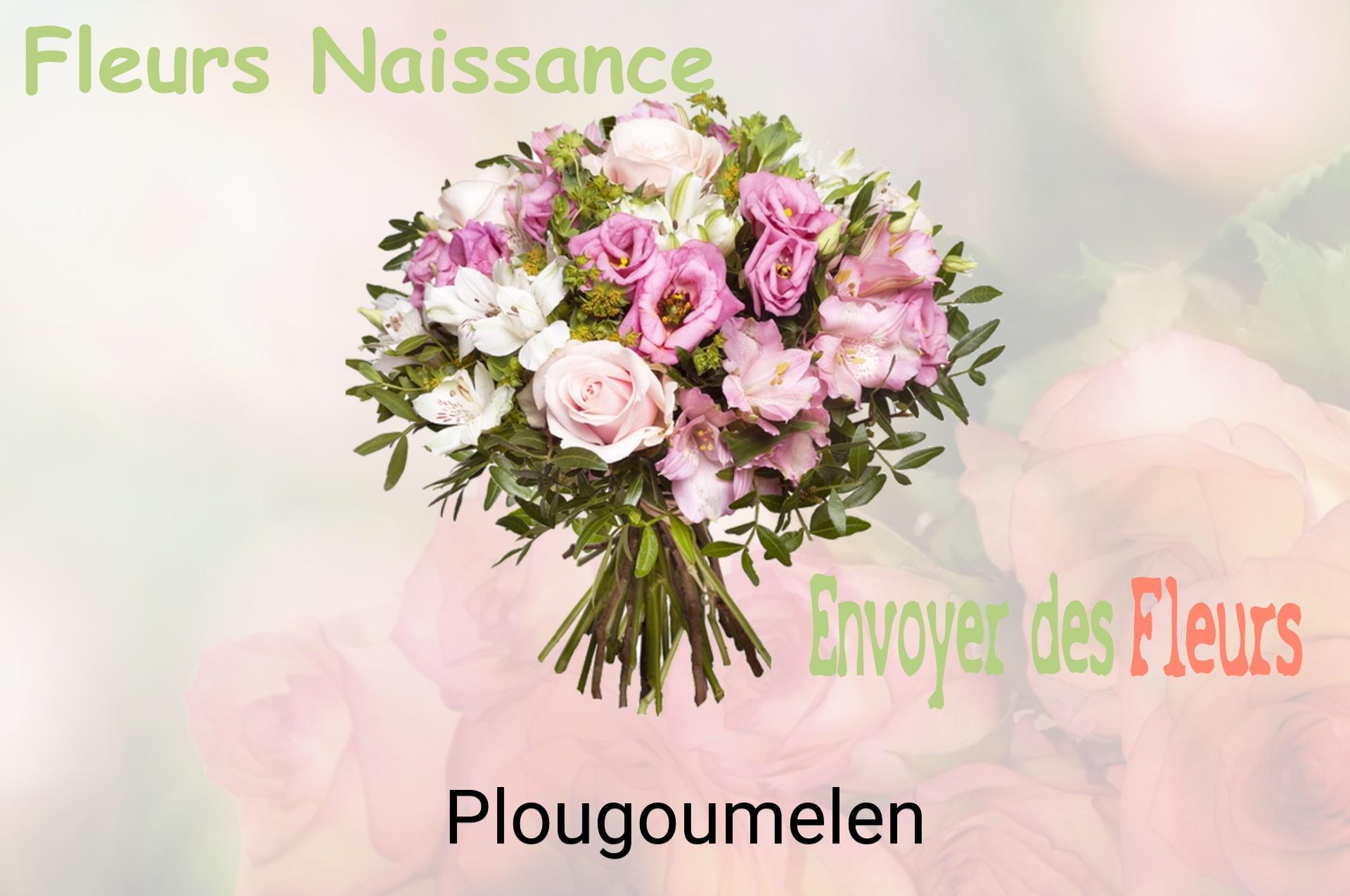 Bouquet de fleurs de naissance livré à Plougoumelen